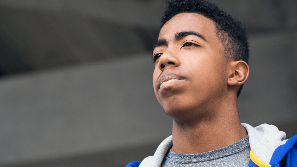 Kempsville Center for Behavioral Health Young man in deep thought